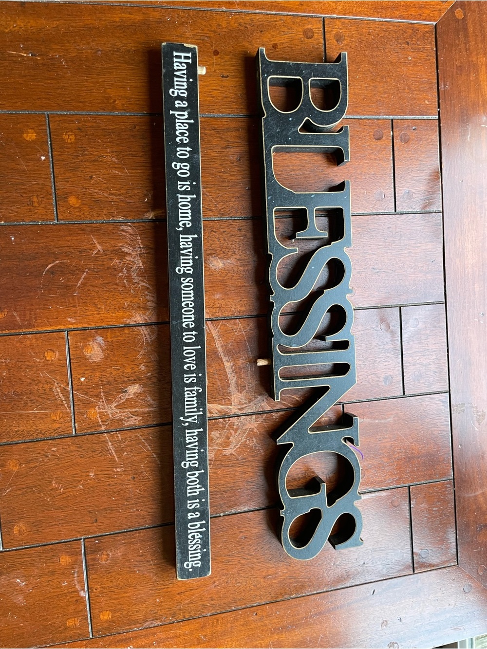 Blessings Table/Wall Sign - Black Decorative - Picture 3 of 7